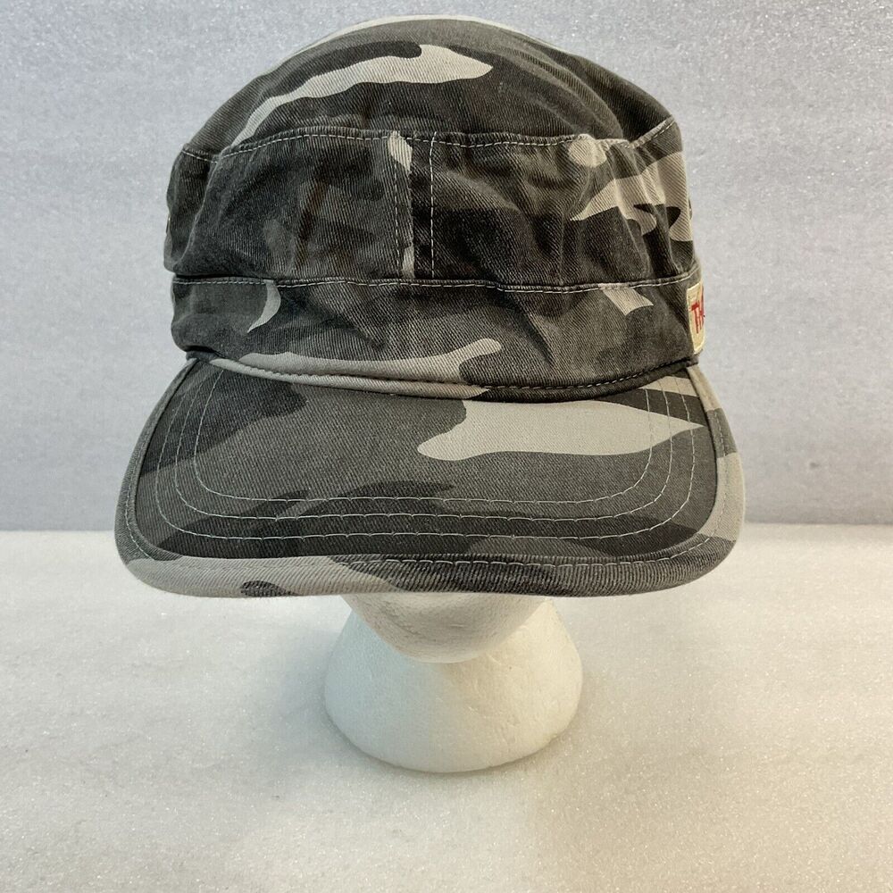 Drew Estate MensHat Gray Camouflage Rebirth Of Cigars Hook Loop Adjustable Twill